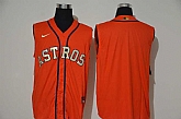 Astros Blank Orange Nike Cool Base Sleeveless Jersey,baseball caps,new era cap wholesale,wholesale hats